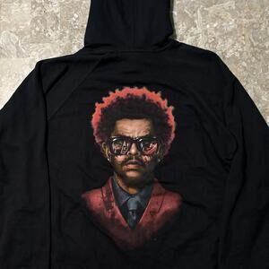 The Weeknd Hoodie Mens Medium Black Halloween Horror Nights After Hours 2022 HHN